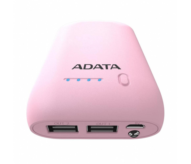 ADATA Power Bank P10050 10050 mAh 2.1 A różowy - 427676 - zdjęcie 3